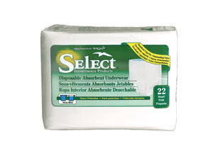 Select Disposable Adult Incontinence Underwear For Women, S (22”–36”) – 22 Count - Happy Bargain Bin