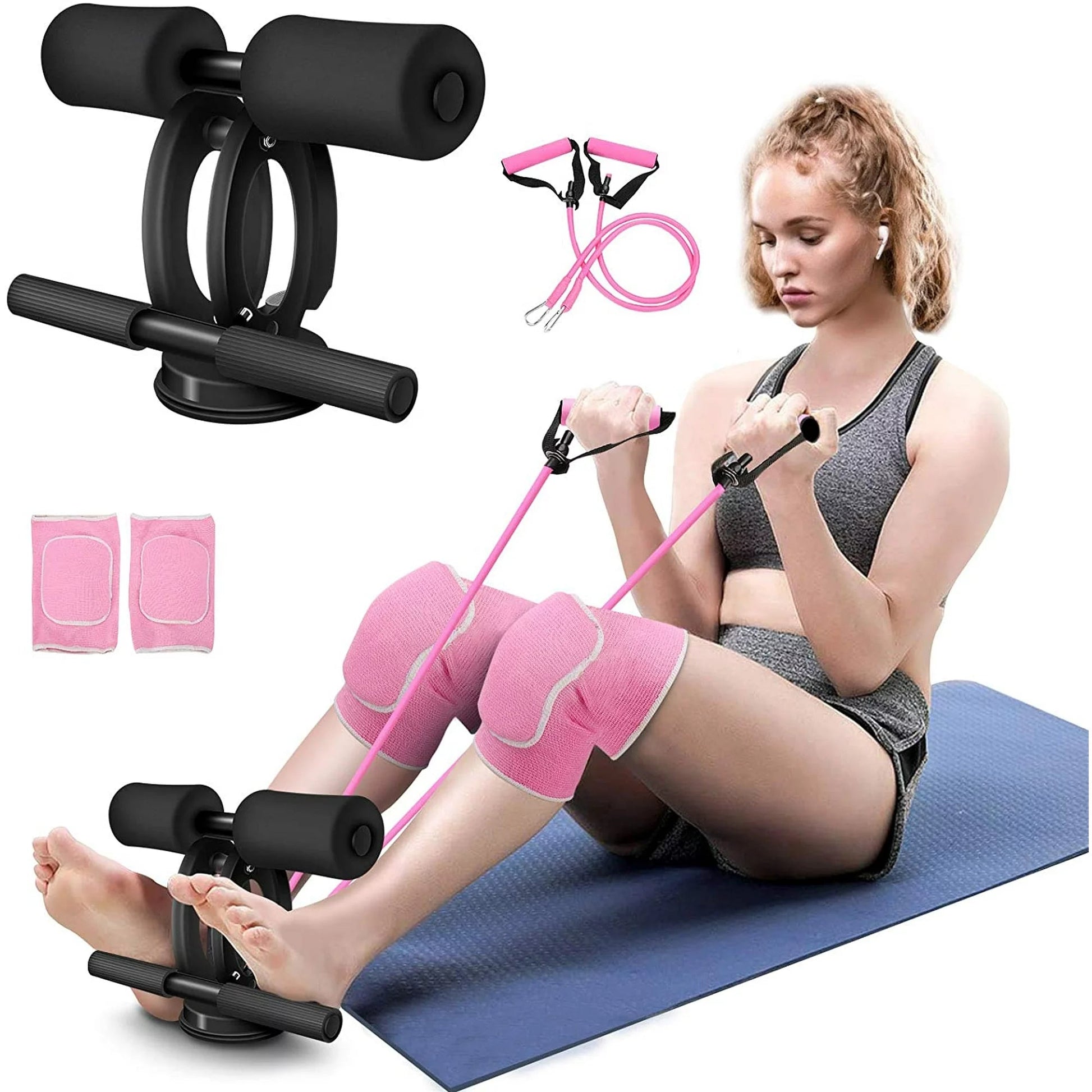 SGODDE Sit Ups Equipment with Resistance Band Exercises For Abs Sitting