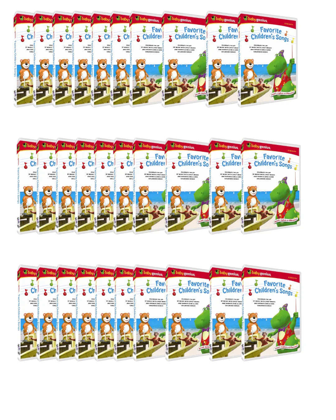 Baby Genius: Favorite Children's Songs DVD | Lots of 30 - Happy Bargain Bin