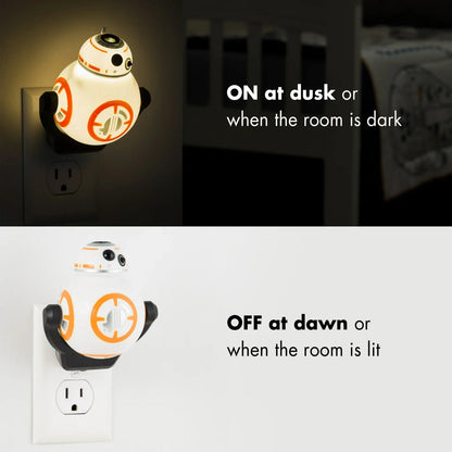 Dusk-to-dawn sensor for automatic on/off