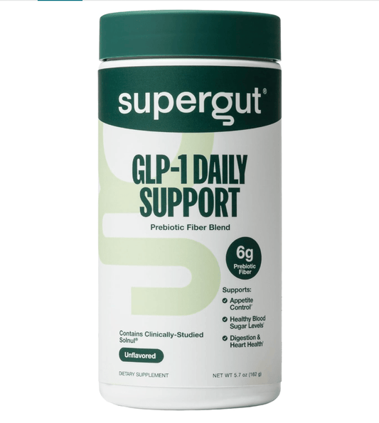Supergut GLP-1 Daily Support Prebiotic Fiber Powder - Unflavored - 20 Servings