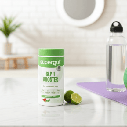 Supergut GLP - 1 Daily Support Prebiotic Fiber Powder - Watermelon Lime - Happy Bargain Bin