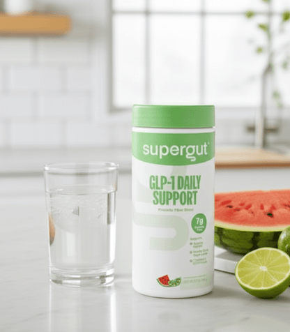 Supergut GLP - 1 Daily Support Prebiotic Fiber Powder - Watermelon Lime - Happy Bargain Bin