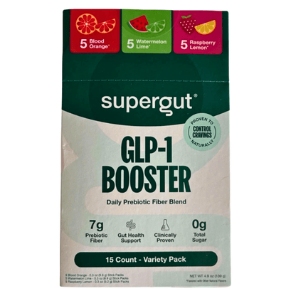 Supergut GLP-1 Fiber Powder Stick Packs- Variety Pack - 15ct