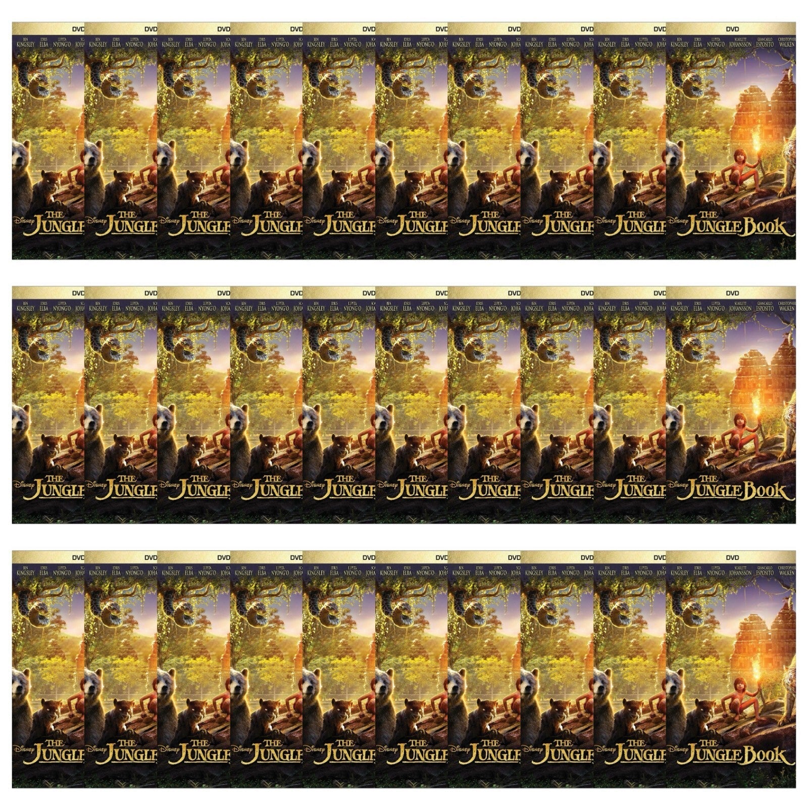 The Jungle Book 2016 DVD Disney - Movie Lot of 30 Wholesale