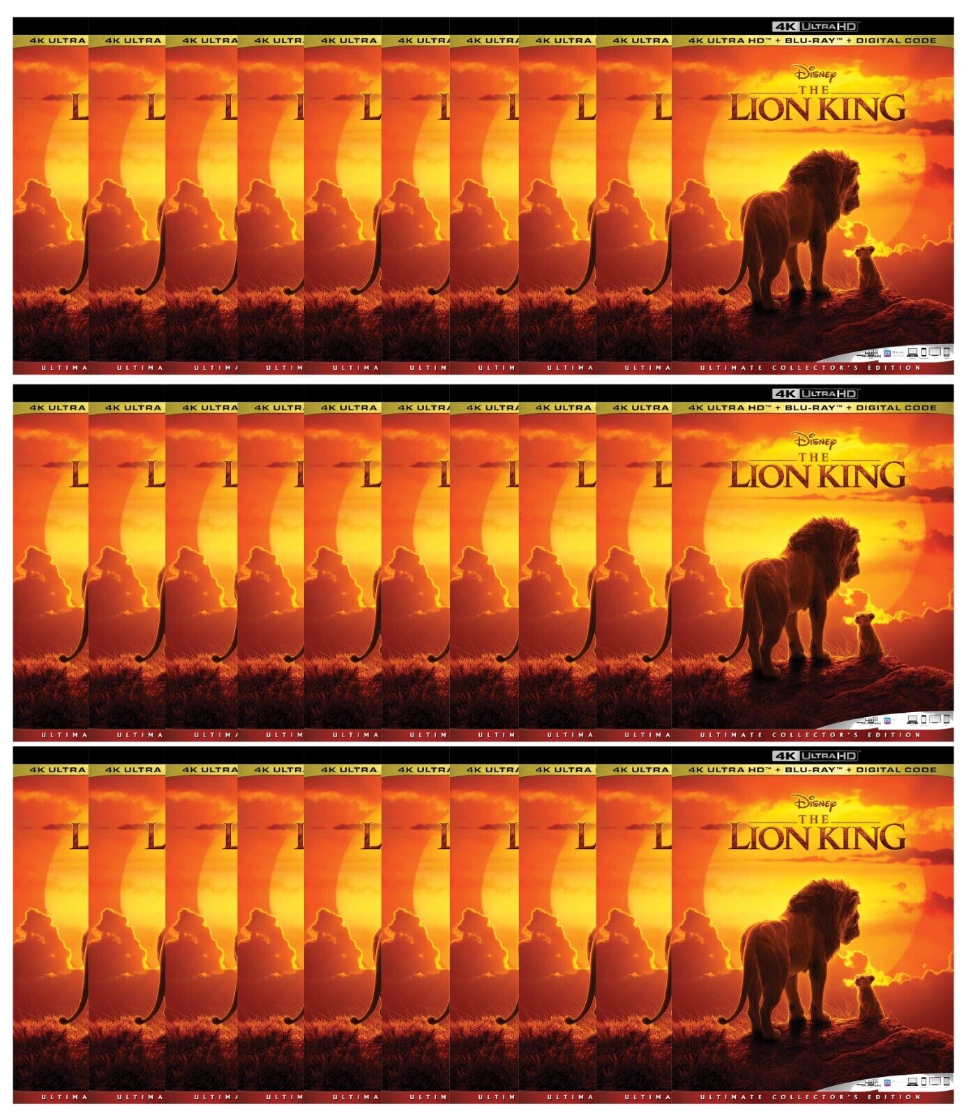 The Lion King 4K UHD Blu - ray Lot of 30 Disney Wholesale - Happy Bargain Bin