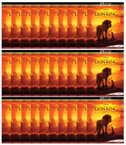 The Lion King 4K UHD Blu - ray Lot of 30 Disney Wholesale - Happy Bargain Bin