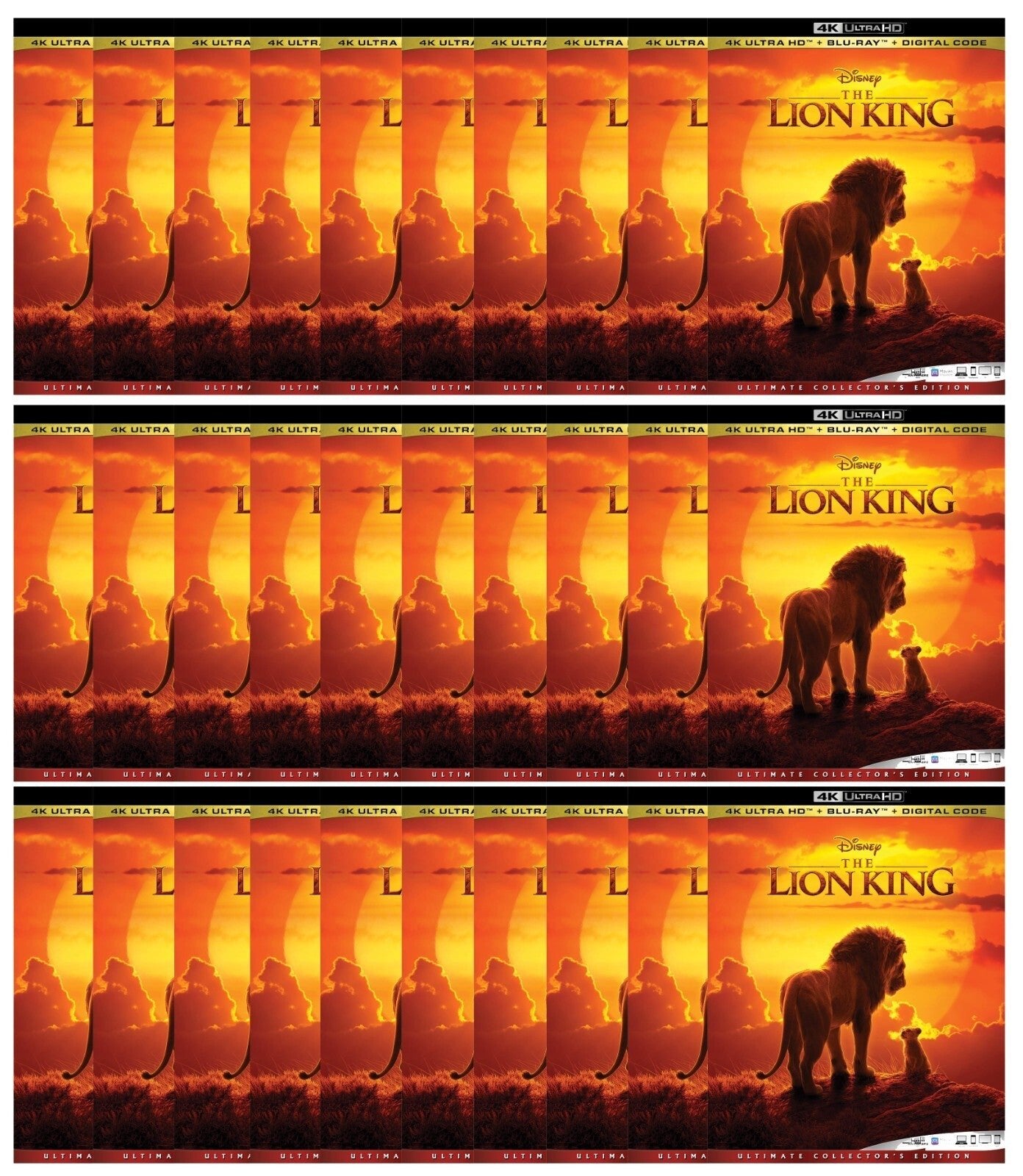 The Lion King 4K UHD Blu - ray Lot of 30 Disney Wholesale Local Pickup Only - Happy Bargain Bin