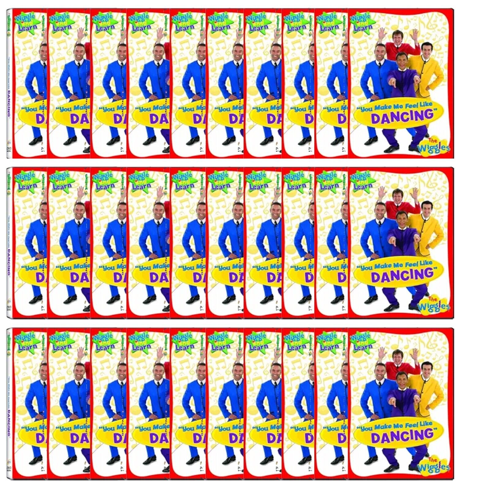 The Wiggles: You Make Me Feel Like Dancing DVD Lot of 30 Wholesale - Happy Bargain Bin