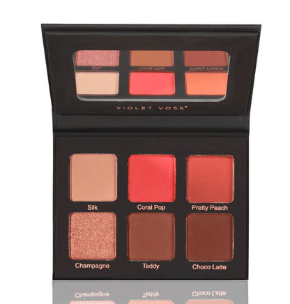 Violet Voss Mini Eyeshadow Eye Makeup Palette – Coral Pop