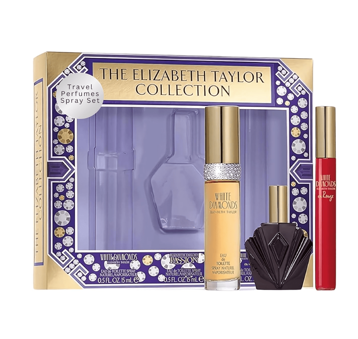 White Diamonds Elizabeth Taylor 3 Piece Fragrance Coffret, 0.5 Fl. Oz 1 Set - Happy Bargain Bin