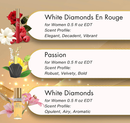 White Diamonds Elizabeth Taylor 3 Piece Fragrance Coffret, 0.5 Fl. Oz 1 Set - Happy Bargain Bin