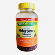 Load image into Gallery viewer, Spring Valley Elderberry Gummy, Supports immune health 50 mg, 120 ct
