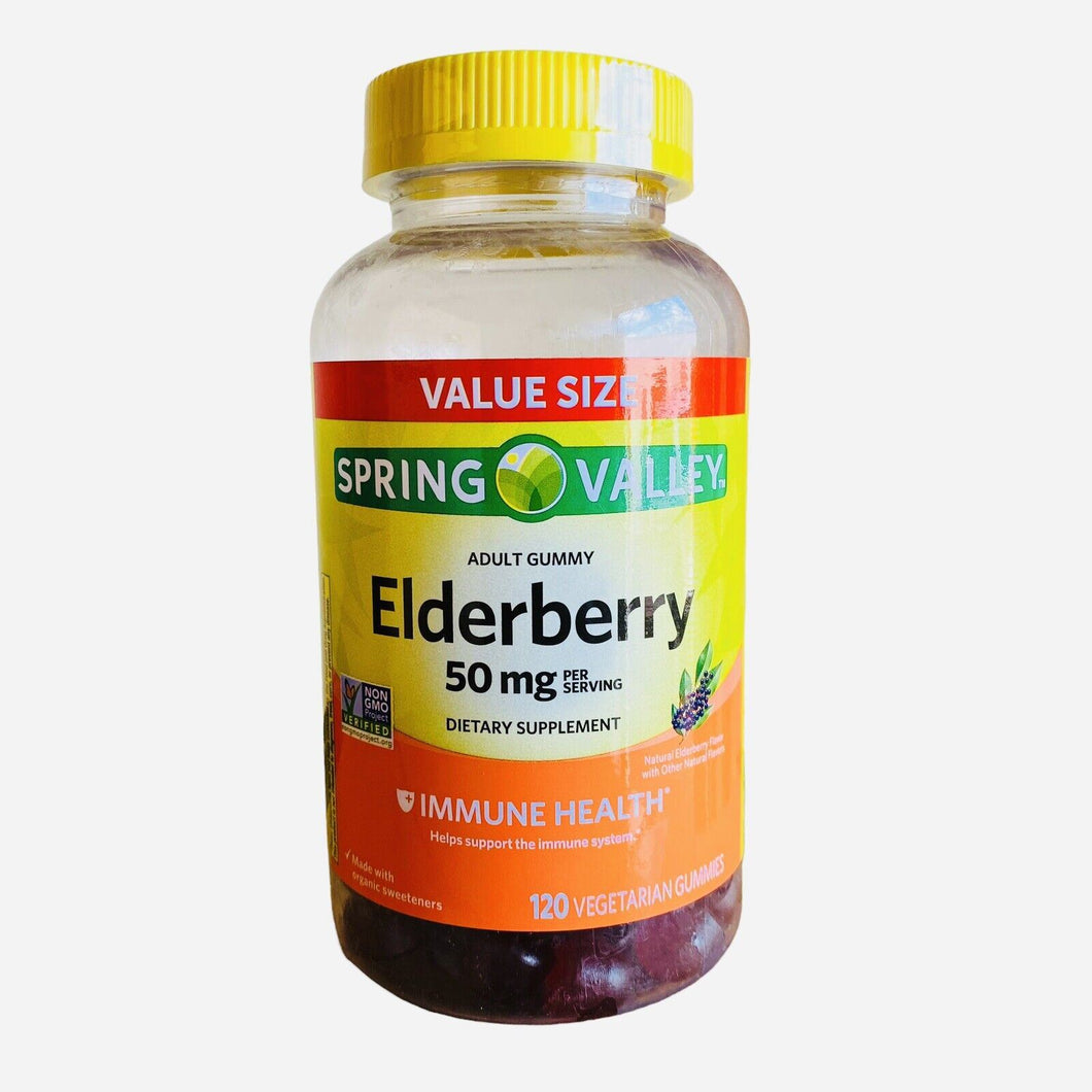 Spring Valley Elderberry Gummy, Supports immune health 50 mg, 120 ct