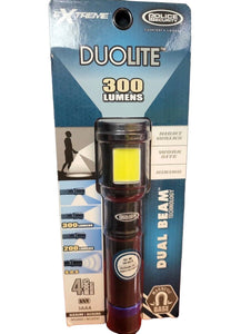 Police Security Dual Beam Multi-Purpose 300 Lumen Flashlight - 99977 Survival