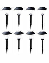 Load image into Gallery viewer, Hampton Bay Textured Black Solar LED Pathway Light Set (8-Pack)
